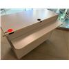 Image 9 : Qty 2 Wooden Rolling Cabinets w/ 3 Drawers & Storage 48" x 24"