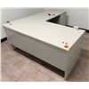 Image 1 : White L-Shaped Desk w/ 4-Drawers 66" x 78" x 24"W