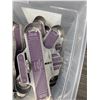 Image 4 : Qty 2 Bins Multiple Metal Foot-Measuring Sizer Devices & Wooden Shoe Stretchers