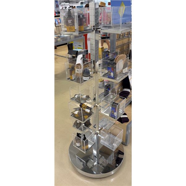 Beauty Spinner Display Rack 21" x 21" x 55"H (contents not included)