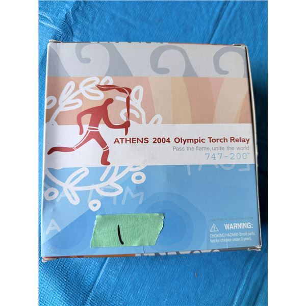 ATHENS 2004 OLYMPIC TORCH RELAY BOEING 747-200 BOXED COLLECTIBLE DIECAST MODEL AIRPLANE