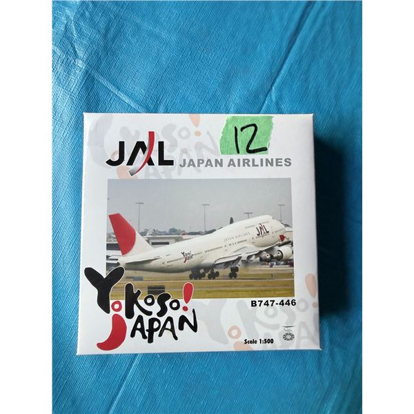 JAL JAPAN AIRLINES B747-446 1:500 DIECAST MODEL AIRPLANE