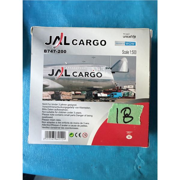 JAL CARGO B747-200 SCALE 1:500 DIECAST MODEL AIRPLANE
