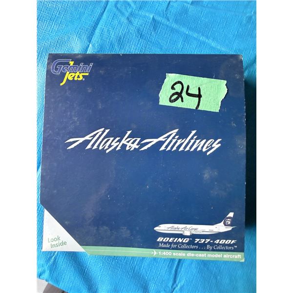 GEMINIJETS ALASKA AIRLINES BOEING 737-400F 1:400 DIECAST MODEL AIRPLANE