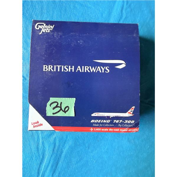 GEMINI JETS BRITISH AIRWAYS BOEING 767-300 1:400 DIECAST MODEL AIRPLANE