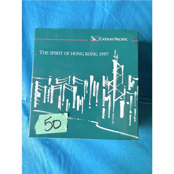 CATHAY PACIFIC THE SPIRIT OF HONG KONG 1997 DIECAST MODEL AIRPLANE