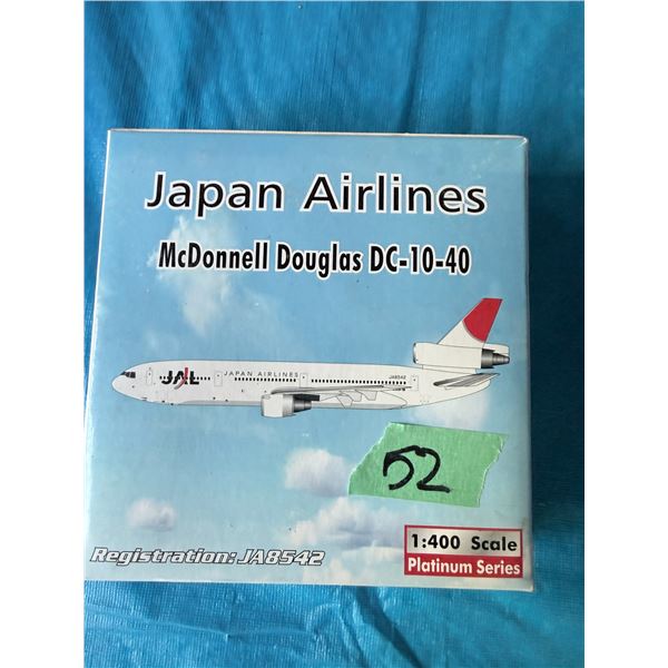 JAPAN AIRLINES MCDONNELL DOUGLAS DC-10-40 1:400 DIECAST MODEL AIRPLANE