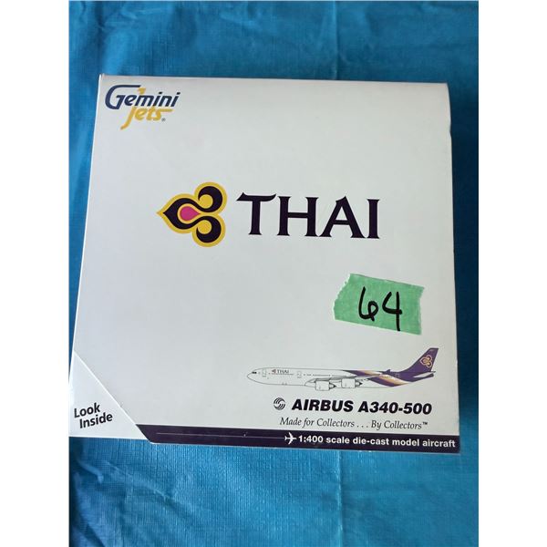 GEMINI JETS THAI AIRBUS A340-500 1:400 DIECAST MODEL AIRPLANE