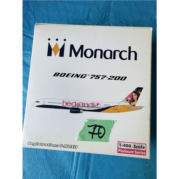 MONARCH BOEING 757-200 1:400 DIECAST MODEL AIRPLANE