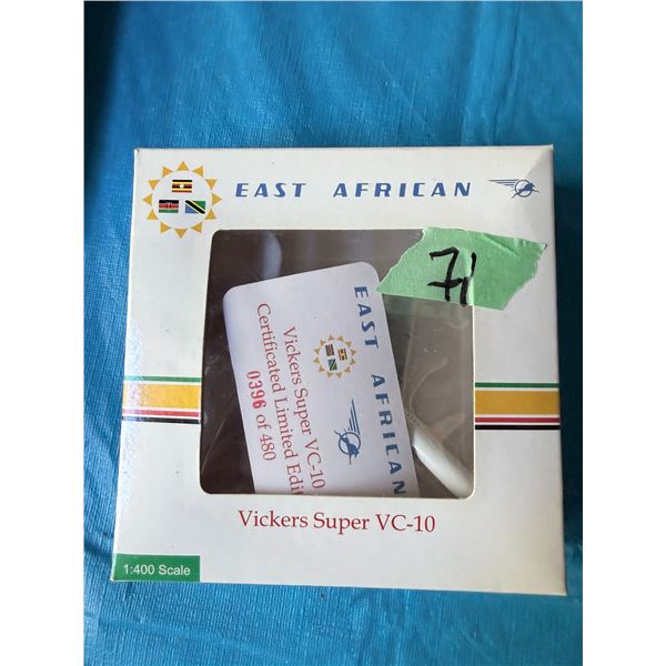 EAST AFRICAN VICKERS SUPER VC-10 1:400 SCALE DIECAST MODEL AIRPLANE