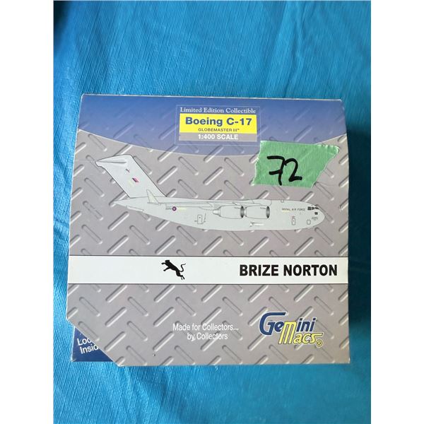 BRIZE NORTON BOEING C-17 1:400 SCALE DIECAST MODEL AIRPLANE