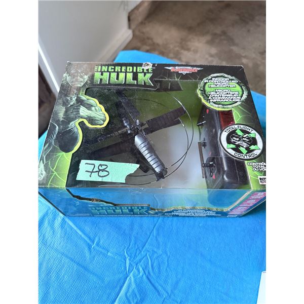 IN THE INCREDIBLE HULK IR CONTROLLED MICRO HELICOPTER