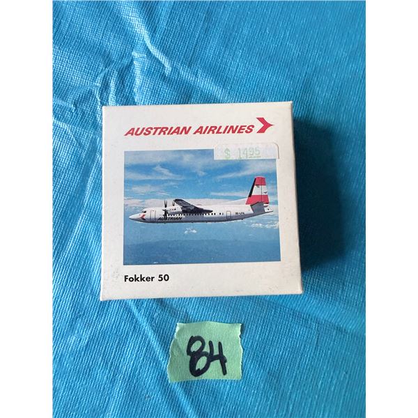 AUSTRIAN AIRLINES FOKKER 50 1:400 DIECAST MODEL AIRPLANE