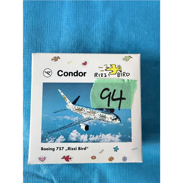 CONDOR RIZZI BIRD BOEING 757 DIECAST MODEL AIRPLANE