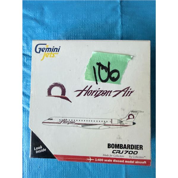 GEMINIJETS HORIZON AIR BOMBARDIER CRJ700 1:400 DIECAST MODEL AIRPLANE