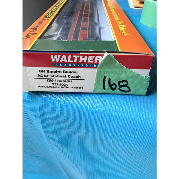 WALTHERS GN EMPIRE BUILDER AC&F 60-SEAT COACH MODEL TRAIN