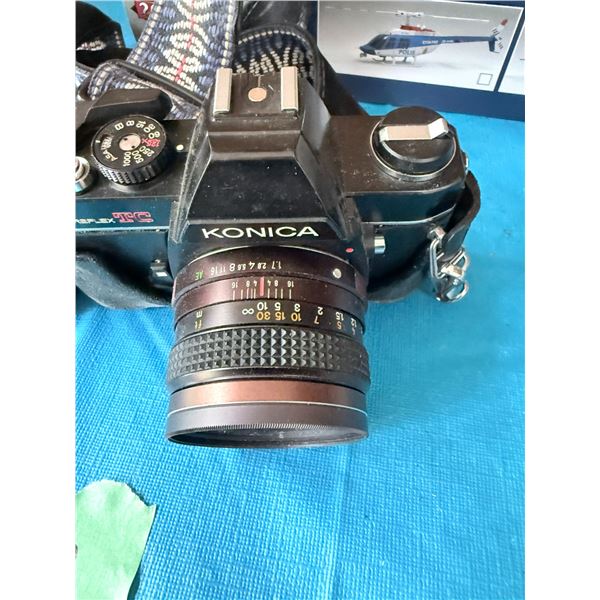 KONICA AUTOREFLEX CAMERA WITH LENS