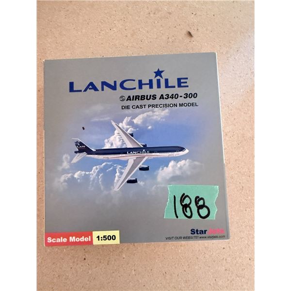 LANCHILE AIRBUS A340-300 1:500 DIECAST MODEL AIRPLANE