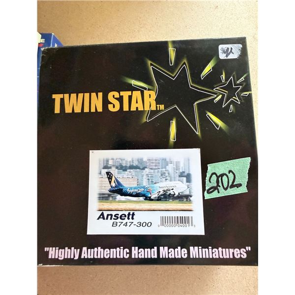 TWIN STAR ANSETT SYDNEY OLYMPICS 2000 B747-300 DIECAST MODEL AIRPLANE