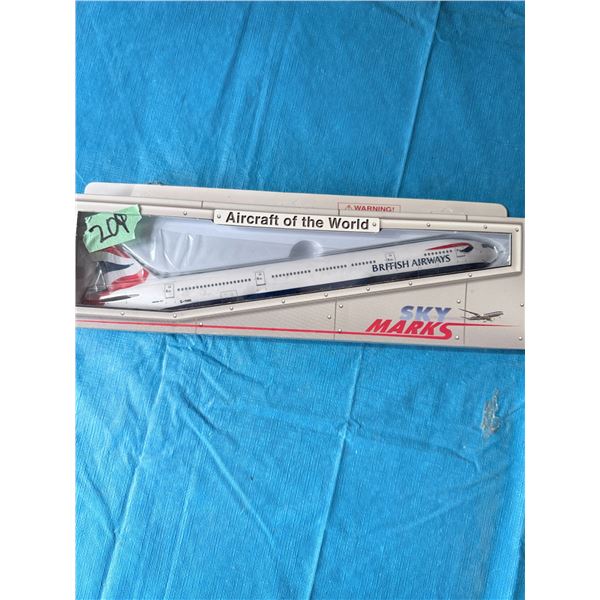 SKY MARKS BRITISH AIRWAYS DIECAST MODEL AIRPLANE