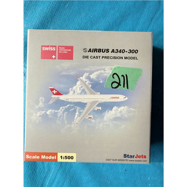 SWISS AIRBUS A340-300 1:500 DIECAST MODEL AIRPLANE