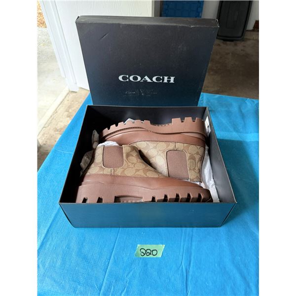 COACH BROWN ANKLE BOOTS BRAND NEW SIZE 10