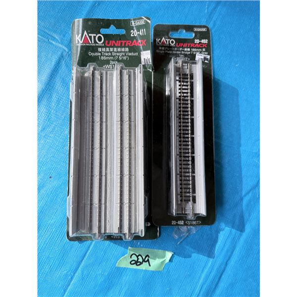 MIXED LOT KATO UNITRACK N-GAUGE MODEL TRAIN TRACK