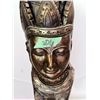 Image 2 : DECORATIVE BODHISATTVA HEAD SCULPTURE ON STAND 102 CM TALL