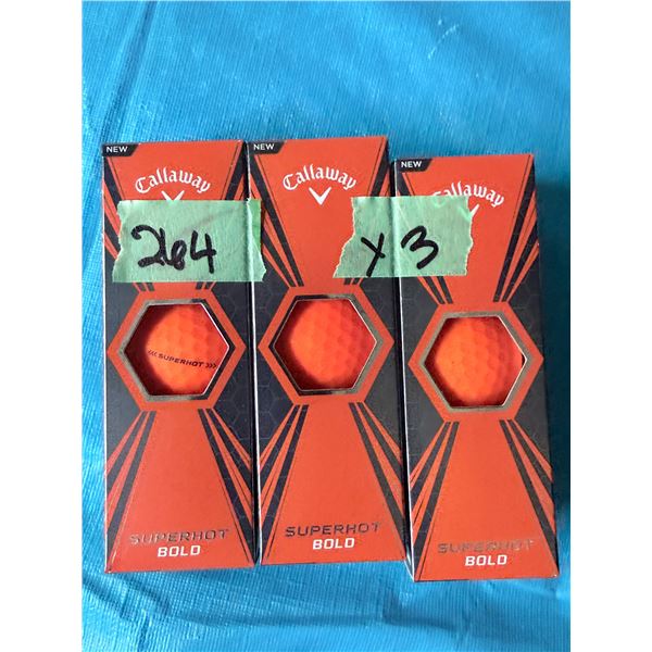 MIXED LOT OF GOLF BALL BOXES