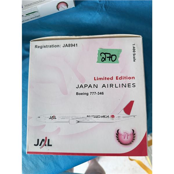 JAPAN AIRLINES BOEING 777-346 1:400 DIECAST MODEL AIRPLANE