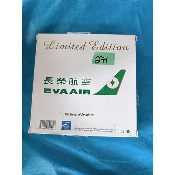 EVA AIR DIECAST MODEL AIRPLANE