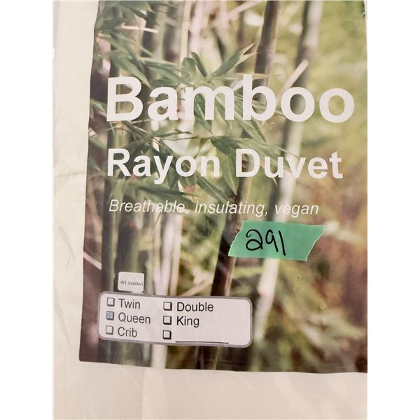 BAMBOO RAYON DUVET QUEEN SIZE BRAND NEW