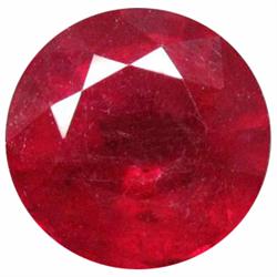 5.96ct Round  10mm Natural Top Blood Red Ruby  Appraisal Estimate $7152 (GEM-20138)