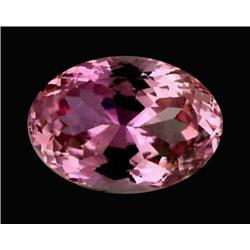 17.30ct Oval Cut 100% Natural Pink Kunzite Appraisal Estimate $6920 (GEM-18180)