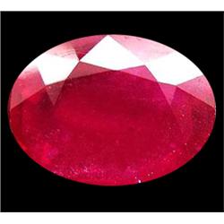 7.39ct Elegant Oval Top Red Ruby Natural Mozambique Appraisal Estimate $8868 (GEM-17792)