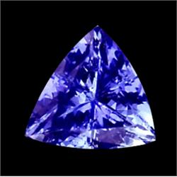 0.84ct Top Fire Purple Blue Tanzanite VVS Appraisal Estimate $1680 (GEM-16244A)