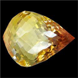 44.75ct Briolette Golden Ametrine Appraisal Estimate $8950 (GEM-17332)