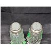 Image 3 : 1930’s Crystal S&P Shakers w/Sterling Silver Tops, Mother of Pearl Caps, Made in Czechoslov