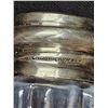Image 4 : 1930’s Crystal S&P Shakers w/Sterling Silver Tops, Mother of Pearl Caps, Made in Czechoslov