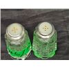 Image 3 : 1930’s Crystal S&P Shakers w/Sterling Silver Tops, Mother of Pearl Caps, Made in Czechoslov