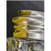 Image 5 : 1930’s Crystal S&P Shakers w/Sterling Silver Tops, Mother of Pearl Caps, Made in Czechoslov