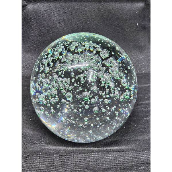 Large Glass “Bubble” Paper Weight