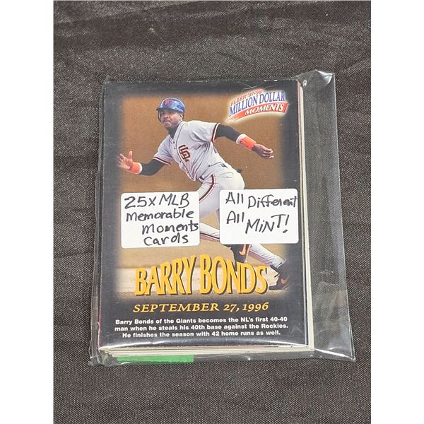 (25) MLB Memorable Moment Type Baseball Cards Assorted – All Mint