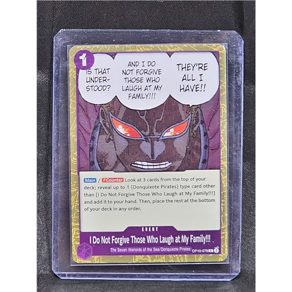 One Piece TCG “I Do Not Forgive...” OP10-078 Foil Card