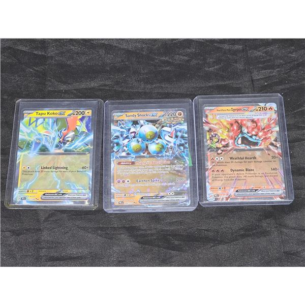 (3) Pokémon TCG ex Foil Card Lot
