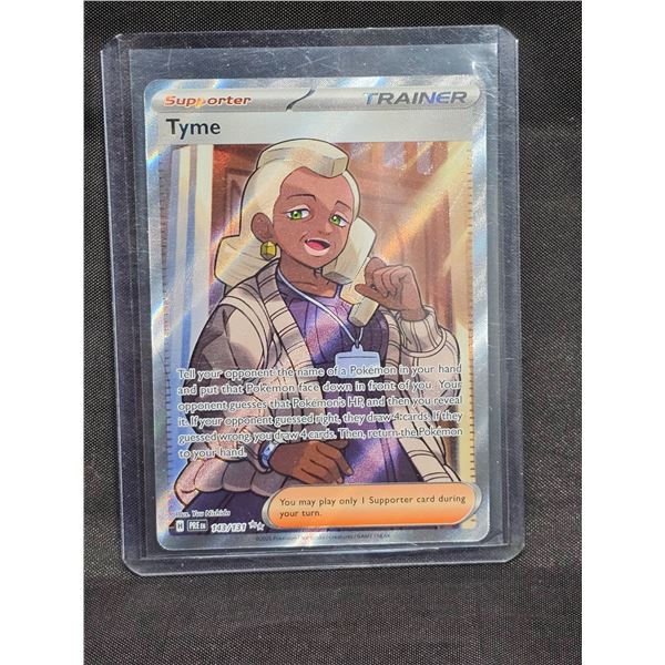 Pokémon TCG Tyme 143/131 Full Art Ultra Rare - SV: Prismatic Evolutions