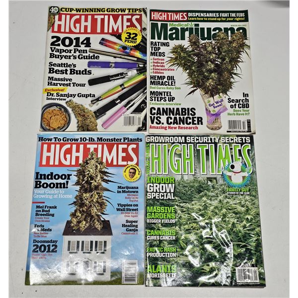 (4) High Times Cannabis Magazines
