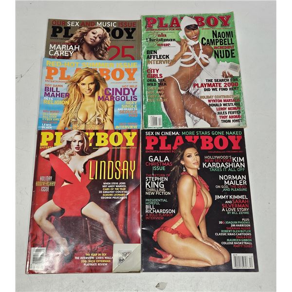 (5) Playboy Magazines (1999-2012) - Adult
