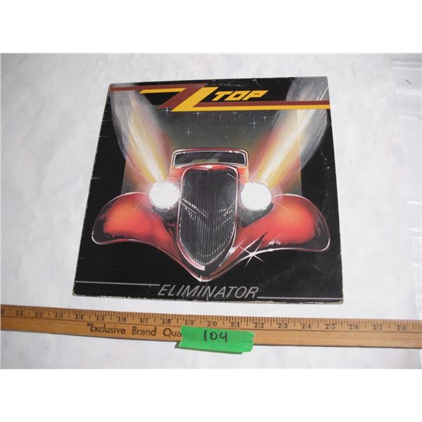 ZZ Top Vinyl Record Album - Eliminator