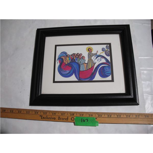 Framed 10x12” Artwork by Saskatoon Artist Gisele Bauche